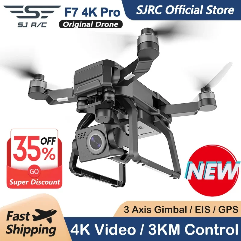 SJRC F7 4K PROกล้องDrone GPS H - Drone Camera 4K บทวิจารณ์และราคา